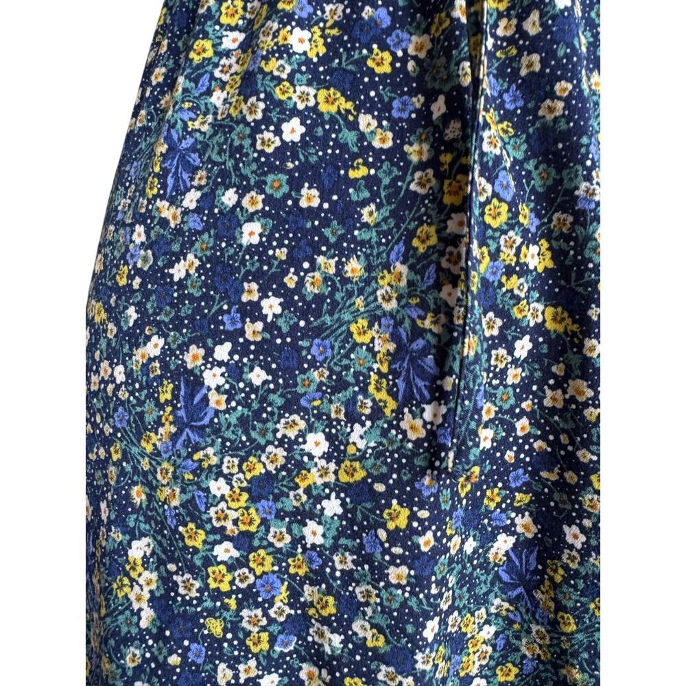 CzYinXian Blue Floral Maxi Dress Sleeveless Ruffle Hem Size 2XL - Picture 7 of 9